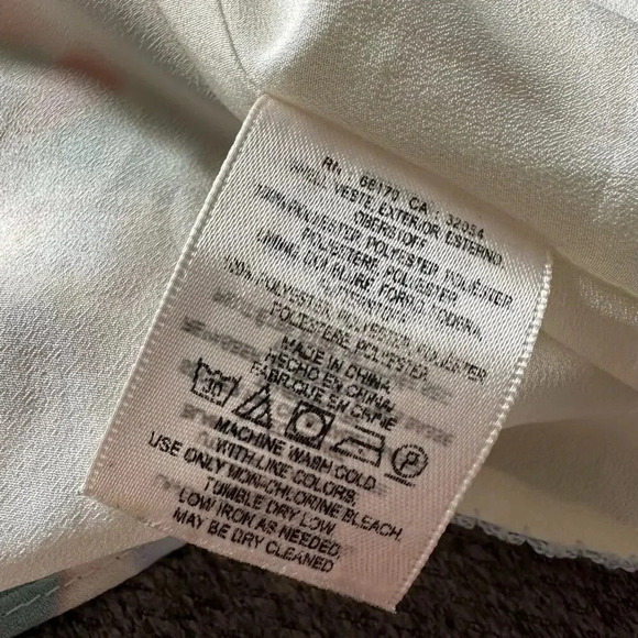 Anthropologie Maeve Flutter Sleeve Watercolor Dress Medium - Picture 7 of 7